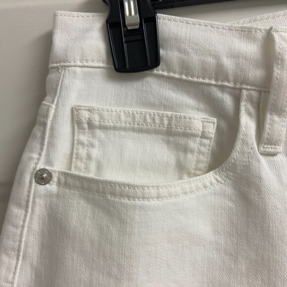 FRAME Le Jane Crop High Rise Size 26 New with Tags White - Picture 10 of 12
